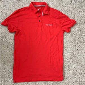 Red Tesla Polo